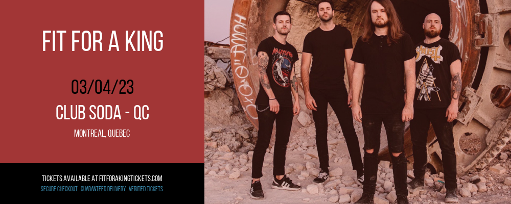 Fit For A King at Fit For A King Tickets tickets Fit For A King at Fit For A King Tickets